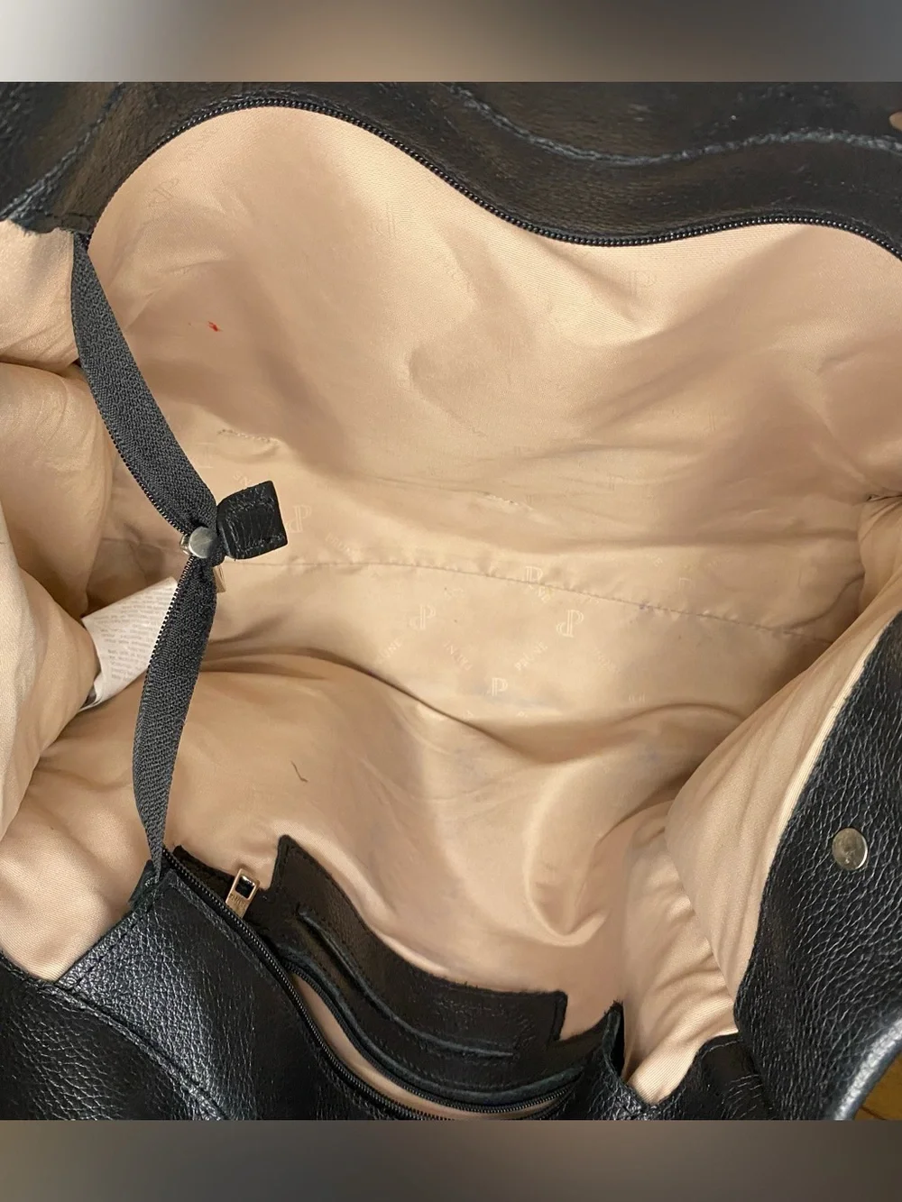 Leather Tote Bag in Black